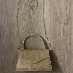 Golden and Glittery Steve Madden Mini Tote Bag